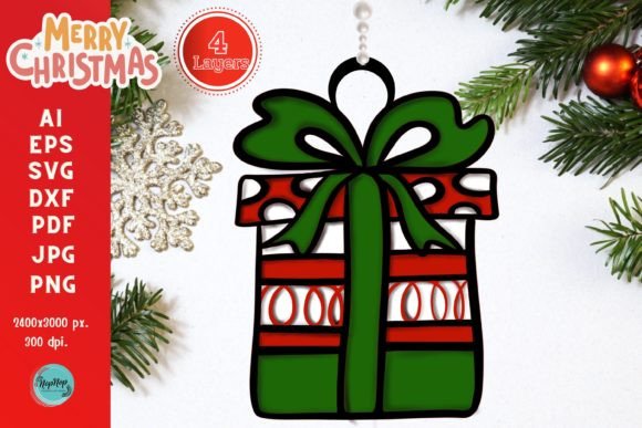3D Christmas Gift Box