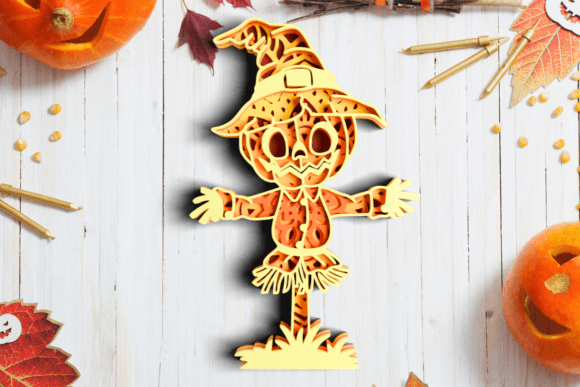 3D Layered Halloween SVG for Autumn Halloween