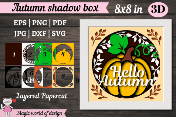 3D SVG for Home Décor: A Fall Shadow Box Review