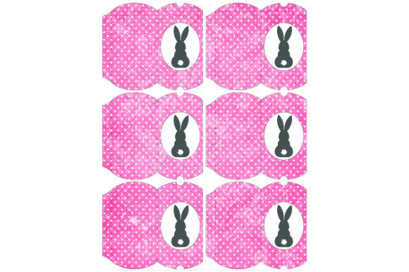 3D SVG Gift Boxes: Pillow Boxes Bunny C.24