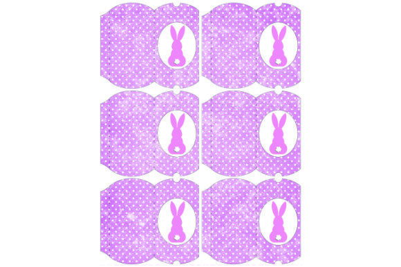 3D SVG Gift Boxes: Pillow Boxes Bunny D.16