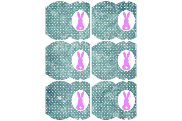 3D SVG Gift Boxes: Pillow Boxes Bunny D.26
