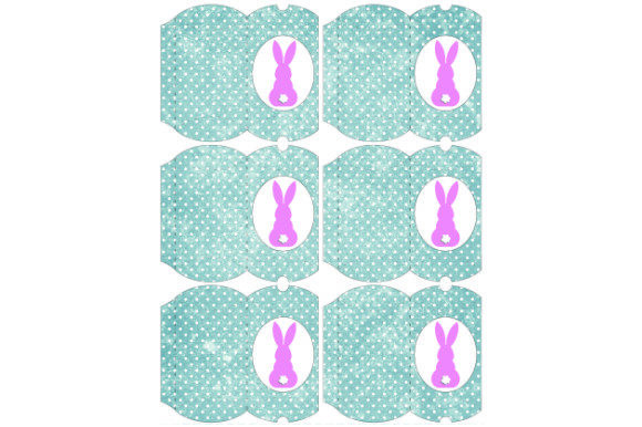 3D SVG Gift Boxes: Pillow Boxes Bunny D.27