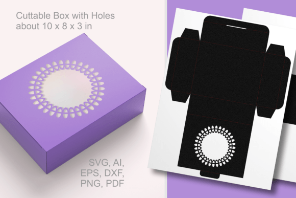 Decorative Round Frame Window Favor Box