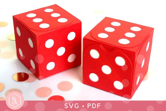 Dice Favour Boxes SVG PDF Template: 3D SVG Shapes Review