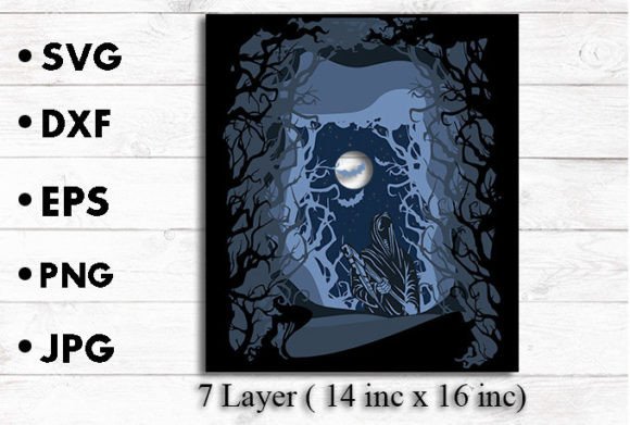 Halloween Layer SVG, 3D SVG & Shadow Boxes