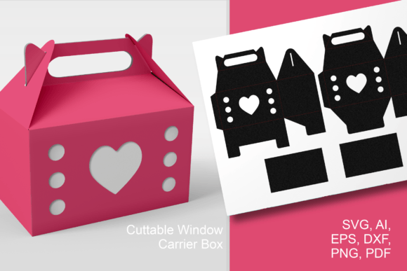 Heart N Dots Gable Window Box Template: 3D SVG Shapes Review