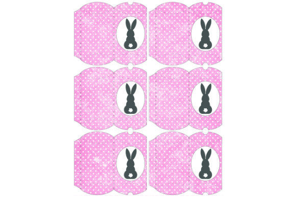 Pillow Boxes Bunny C.13. 3D SVG Gift Boxes
