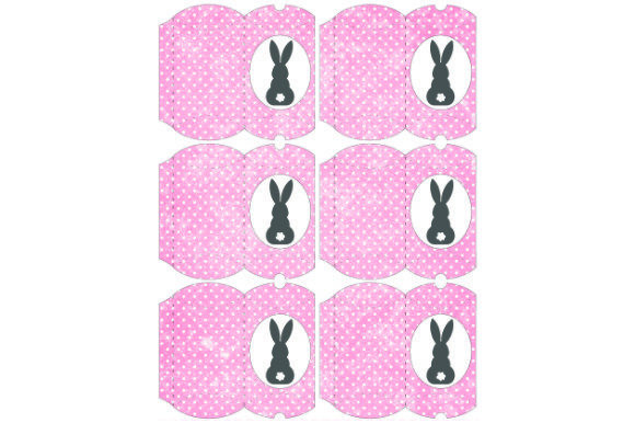 Pillow Boxes Bunny C.23 3D SVG Gift Boxes