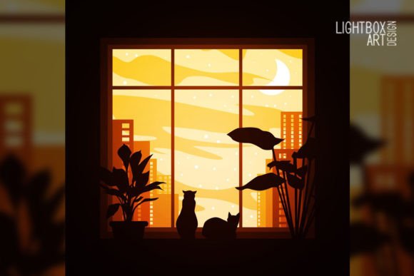Window Lightbox 3D SVG Shadow Boxes
