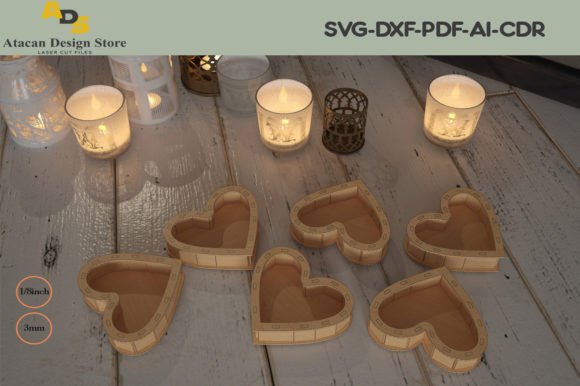 Wooden Heart Shaped Gift Box Heart Box